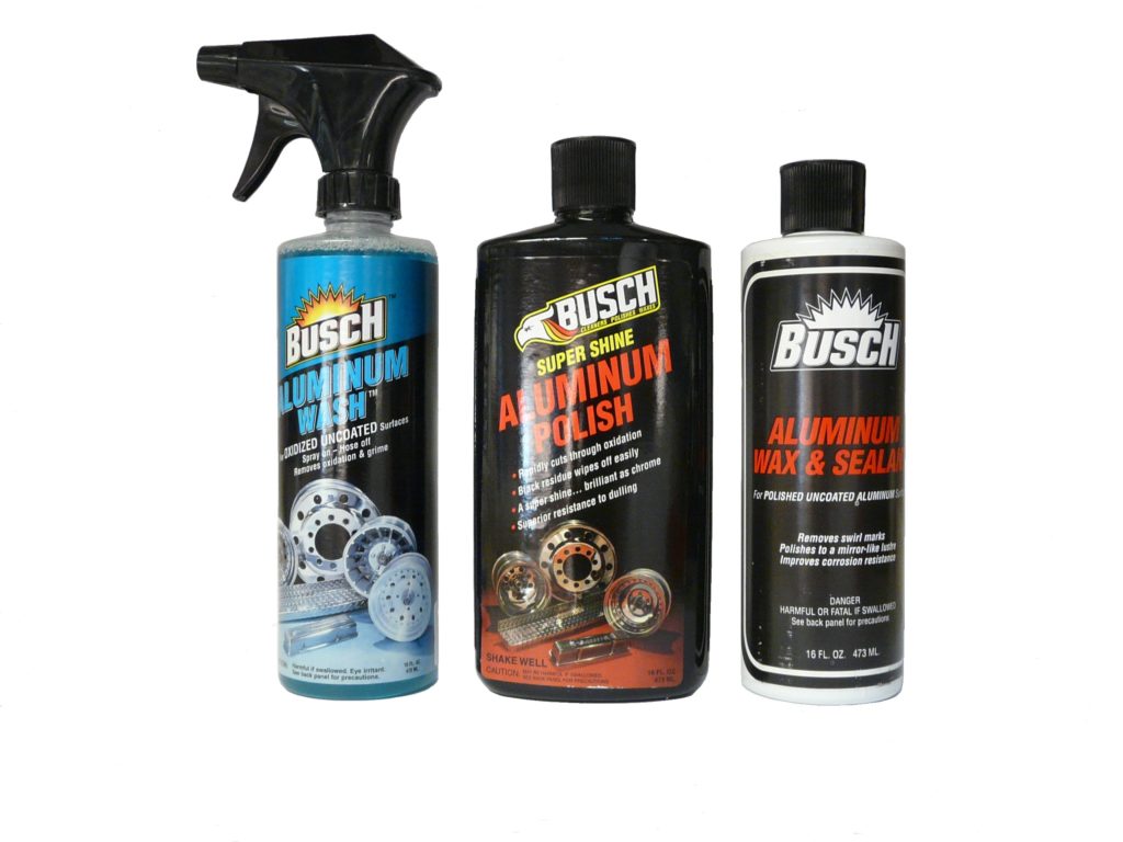 Always Shiny Wheels and RV Busch’s Aluminum Wash, Aluminum Polish